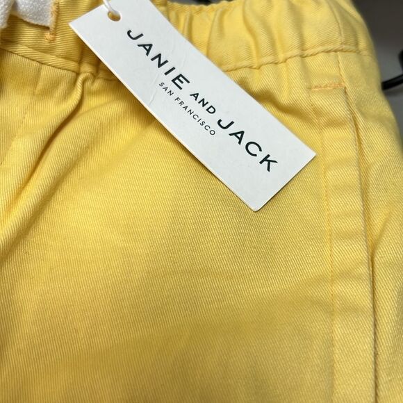 Janie and Jack 100049226 Boy Sunshine yellow Twill Pull-On Short NWT - Picture 3 of 7